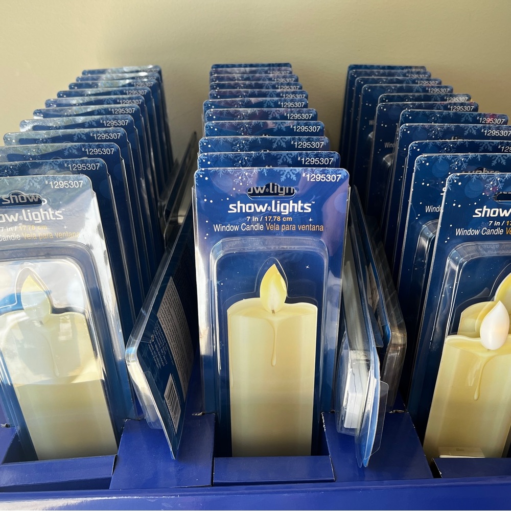 Holiday Living Show Lights window candle  NIB